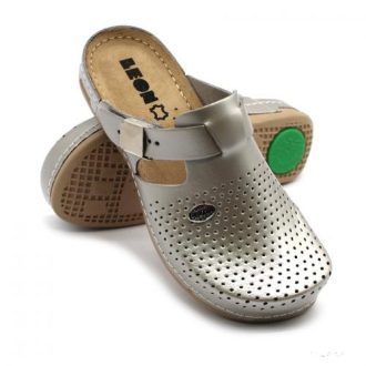 Leon 950 Női bőr papucs - pezsgő,csak 38-as méret