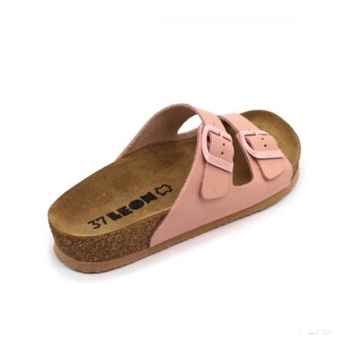Női Leon bőr papucs – 4010 - orlando rose,csak 41-es méret