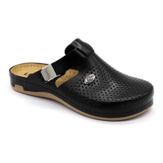 Leon 950 Női bőr papucs - fekete,csak 39-es méret