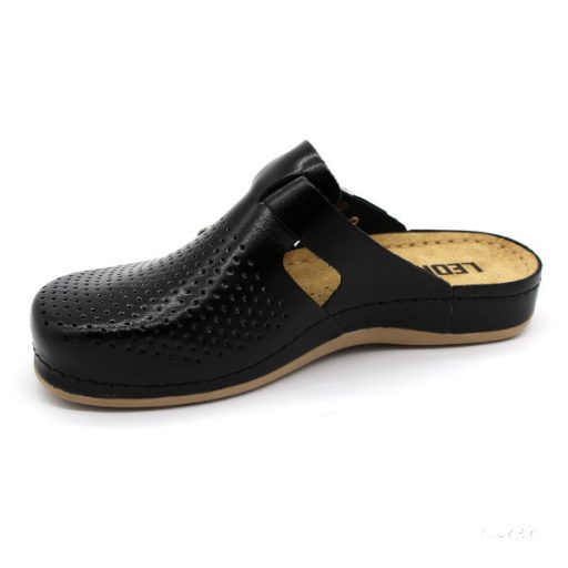 Leon 950 Női bőr papucs - fekete,csak 39-es méret