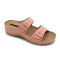 LEON 908 LEON COMFORT NŐI BŐR PAPUCS - rose,csak 42-es méret