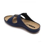 LEON 955 LEON COMFORT NŐI BŐR PAPUCS - kék,csak 38-as méret