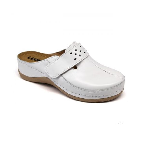 Női Leon papucs – 902 Fehér ,csak 39-es méret