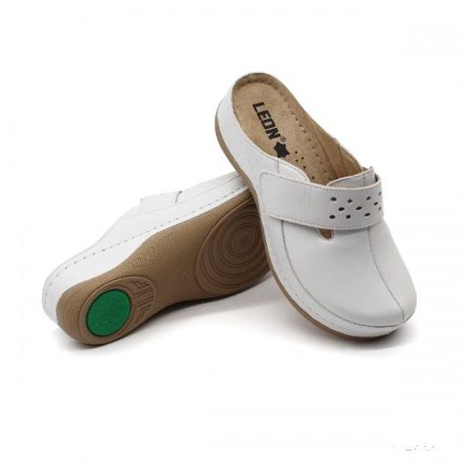 Női Leon papucs – 902 Fehér ,csak 39-es méret