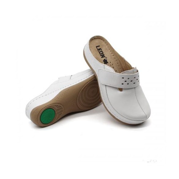 Női Leon papucs – 902 Fehér ,csak 39-es méret