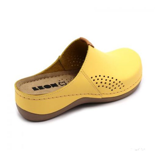 930 LEON COMFORT NŐI BŐR KLUMPA-SÁRGA BAKAR,csak 36-os méret