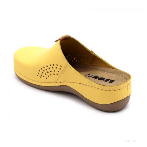 930 LEON COMFORT NŐI BŐR KLUMPA-SÁRGA BAKAR,csak 36-os méret