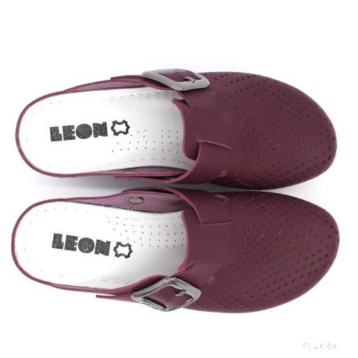 1100 LEON COMFORT NŐI BŐR KLUMPA-bordó
