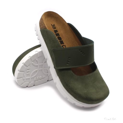 6002 LEON COMFORT NŐI BŐR KLUMPA-zöld