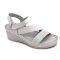1120 LEON COMFORT NŐI BŐR SZANDÁL-fehér