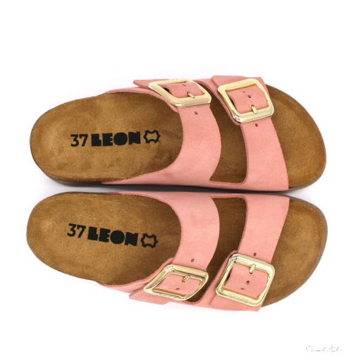 7010 LEON COMFORT NŐI BŐR PAPUCS-rose