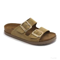 7010 LEON COMFORT NŐI BŐR PAPUCS-bézs