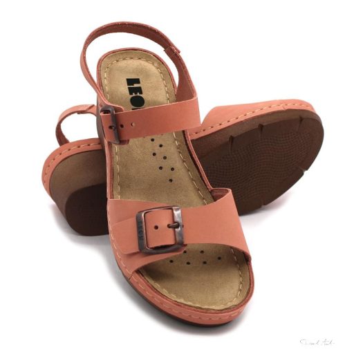 1130 LEON COMFORT NŐI BŐR SZANDÁL-rose