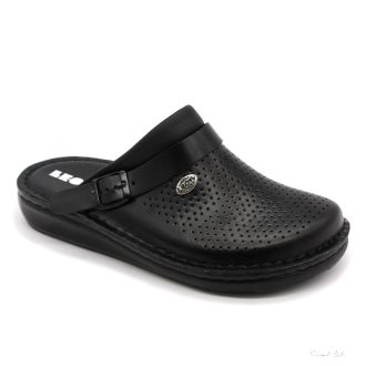 LEON 300M  COMFORT FÉRFI BŐR KLUMPA-fekete