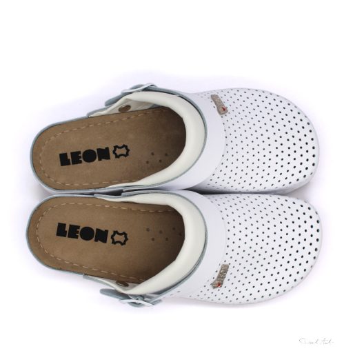 LEON 991 COMFORT NŐI BŐR KLUMPA-fehér