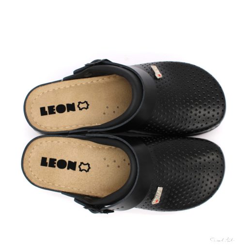 LEON 991 COMFORT NŐI BŐR KLUMPA-fekete