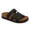 LEON 7032 LEON COMFORT NŐI BŐR PAPUCS-fekete