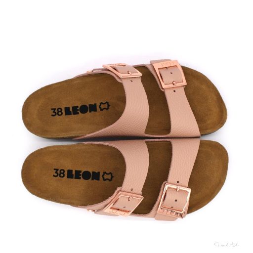 LEON 4014 LEON COMFORT NŐI BŐR PAPUCS-rose