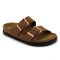 LEON 7012 LEON COMFORT NŐI BŐR PAPUCS-barna