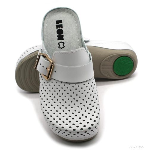 940 LEON COMFORT NŐI BŐR KLUMPA-fehér