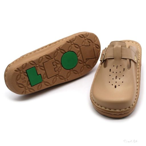 302 LEON COMFORT NŐI BŐR KLUMPA-bézs