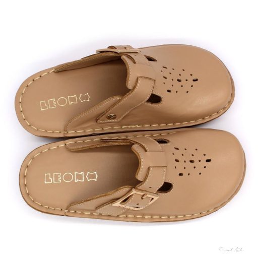 302 LEON COMFORT NŐI BŐR KLUMPA-bézs