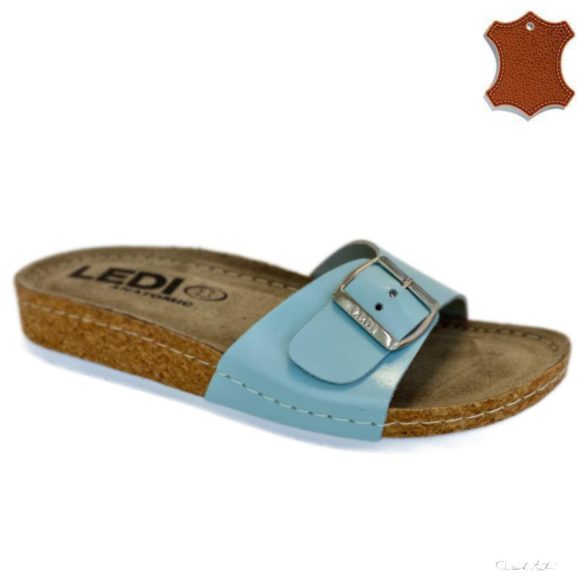 LEDI Anatomic | Női bőr papucs 94/LBL világoskék