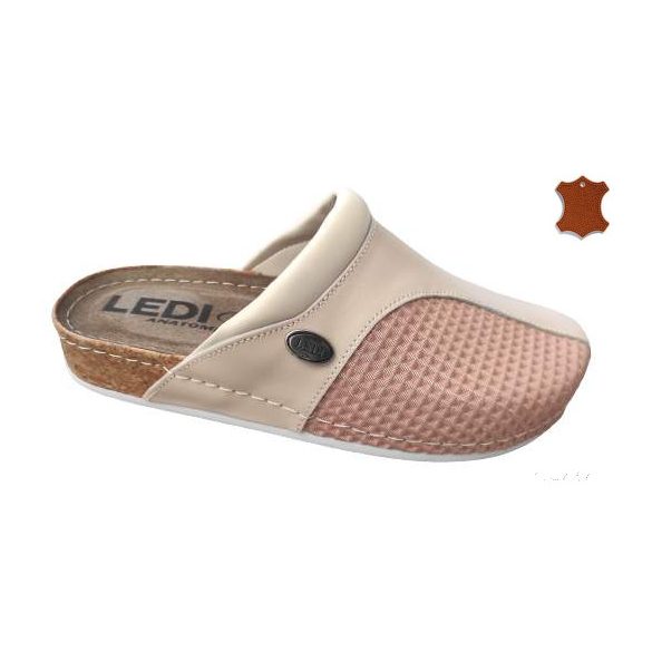 LEDI Anatomic | Női bőr klumpa 95/B24-SQV -bézs mályva