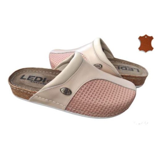 LEDI Anatomic | Női bőr klumpa 95/B24-SQV -bézs mályva