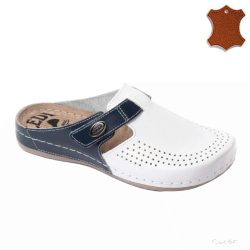   LEDI Anatomic | Női bőr klumpa 710/189/fehér-kék tépőzáras