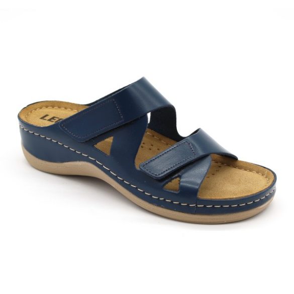 LEON COMFORT NŐI BŐR PAPUCS – 906 Kék 40