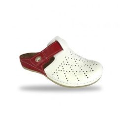   Fratelli Babb komfort papucs -  kényelmi klumpa D301 Bianco-Rosso