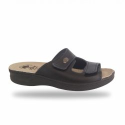 DrMonteBosco női papucs - 481 Nero női komfort papucs