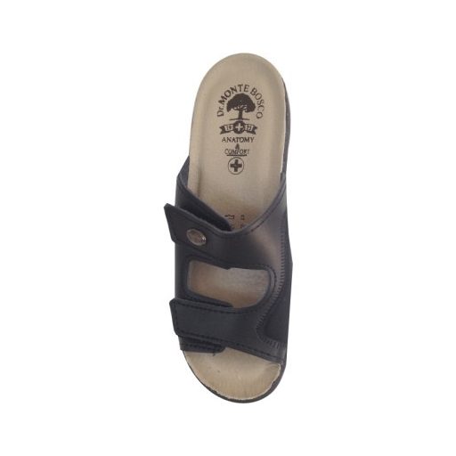 DrMonteBosco női papucs - 481 Nero női komfort papucs