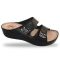 Fratelli Babb bio papucs - komfort papucs D3333 -fekete