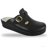 Sanital Leight komfort papucs - zárt papucs 372- fekete