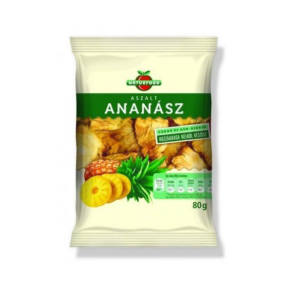 Naturfood Aszalt ananász 80g