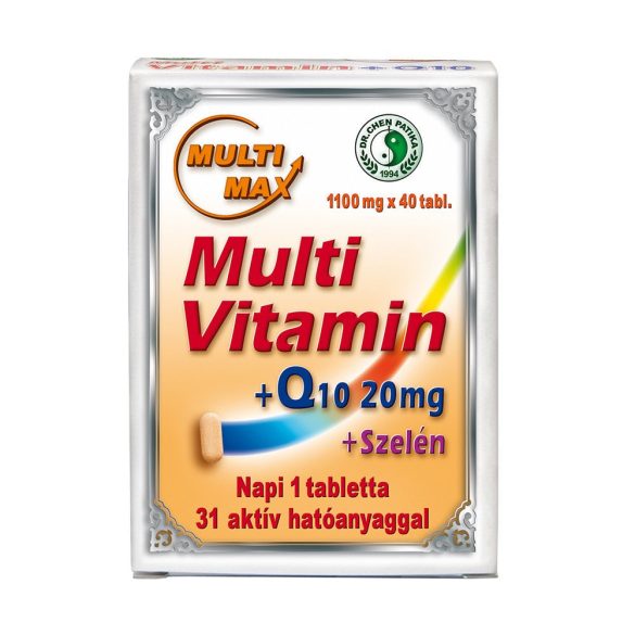 Dr.Chen Multi-Max vitamin+20mg Q10+Szel. tabletta 40 db