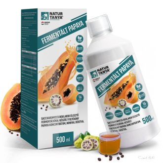   Natur Tanya® FERMENTÁLT PAPAYA amlával a gyomor-bélrendszer egészségéhez, az emésztés és a fizikai jólét támogatásához 500 ml