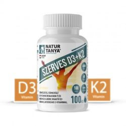   Natur Tanya® D3 és K2-VITAMIN EGYÜTT! 4000IU D3-vitamin és 60mcg K2 kivonat 1 tablettában! 100x