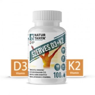   Natur Tanya® D3 és K2-Vitamin Együtt! 4000IU D3-vitamin és 60mcg K2 kivonat 1 tablettában! 100x