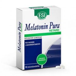   ESI® Melatonin Pura RETARD – lassú felszívódású, vegán melatonin étrend-kiegészítő tabletta 90 db
