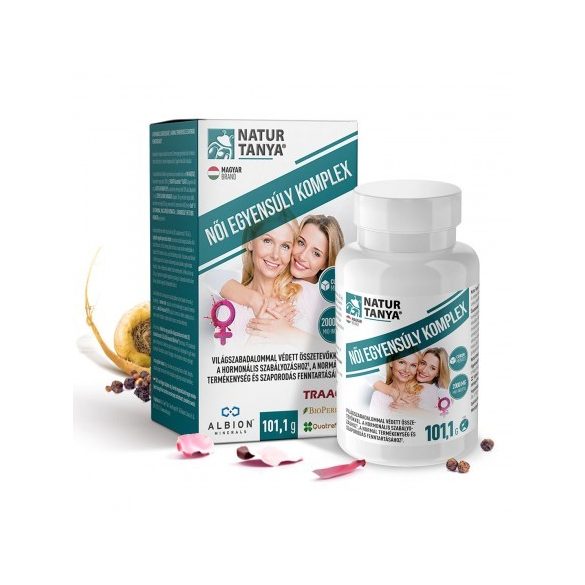 Natur Tanya® Női egyensúly komplex - világszabadalommal védett összetevők a hormonális szabályozáshoz és termékenységhez 101,1 g