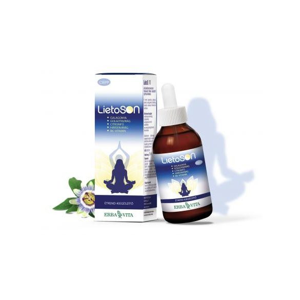 ErbaVita® LietoSON - alkoholmentes Relax csepp 50ml, Feszültség, idegesség, szorongás, pihentető mély alvás