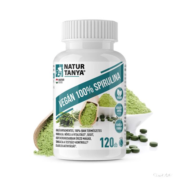 Natur Tanya® Vegán 100% Spirulina - adalékanyagmentes 120x