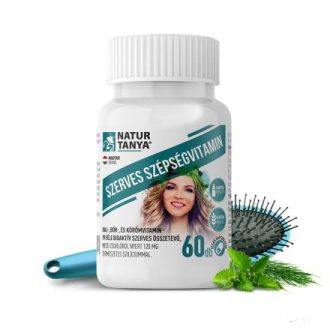   Natur Tanya® Szerves Szépségvitamin 60x - 19 féle bioaktív összetevő hajhullás, hajritkulás ellen, a bőr szépségére és körmök egészségére, vegán kapszulatokban