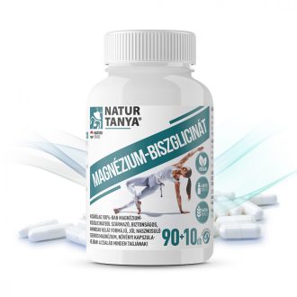   Natur Tanya® Magnézium-Biszglicinát - 100x- 100% magnézium-biszglicinát kelát, jól hasznosuló szerves magnézium, családi kiszerelésben