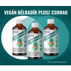   Natur Tanya® Vegán Bélradír Plusz 3x480 ml - folyékony koncentrátum 3 féle rosttal, 7500 mg aktív hatóanyagból