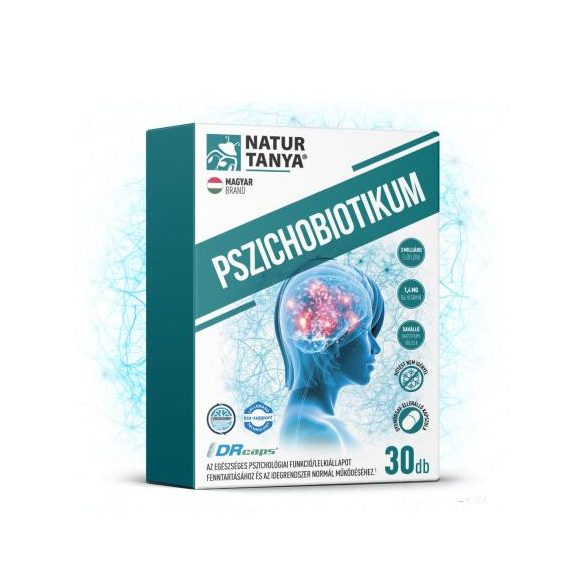 Natur Tanya® PSZICHOBIOTIKUM - A világ legjobban dokumentált probiotikumai a mentális egészséghez.   30x