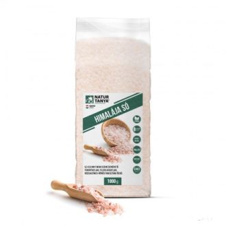   Natur Tanya® Himalája Só- 0,3-0,5 mm finom szemcseméretű finomítatlan, feldolgozatlan, rózsaszínes-vörös pakisztáni só 1000g